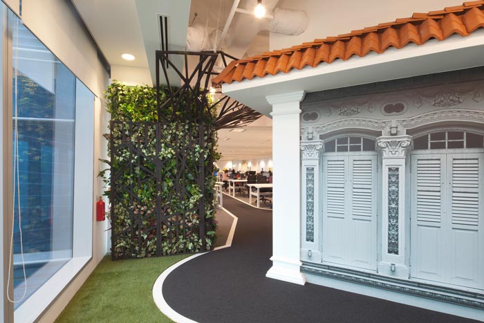 在線旅游公司辦公室辦公區(qū)域裝修設(shè)計案例效果圖