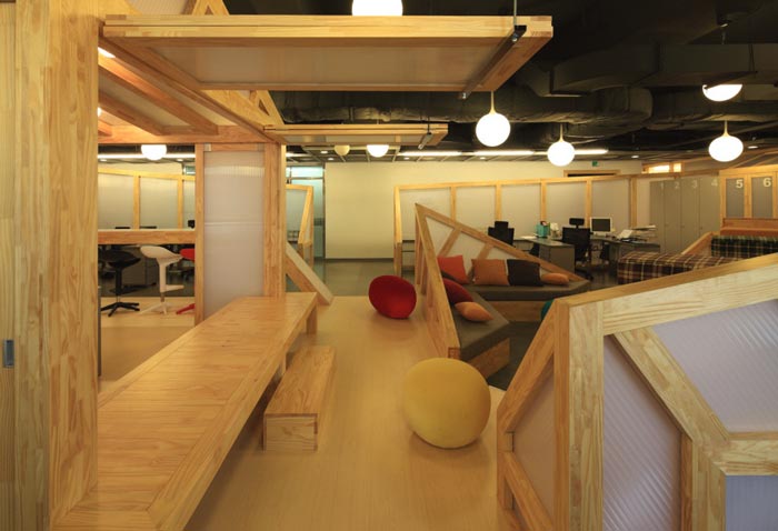 家具廠商辦公室過道裝修設計案例效果圖