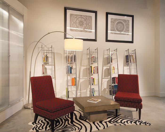 字幕組工作室讀書(shū)區(qū)域裝修設(shè)計(jì)案例效果圖