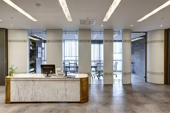 法律服務(wù)咨詢公司辦公室前臺裝修設(shè)計案例效果圖