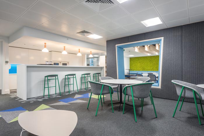 市場調(diào)研公司辦公室吧臺裝修設計案例效果圖