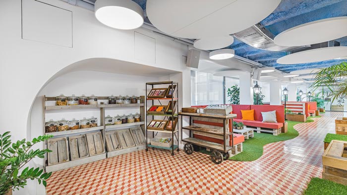 網(wǎng)絡(luò)游戲公司辦公室洽談區(qū)域裝修設(shè)計案例效果圖