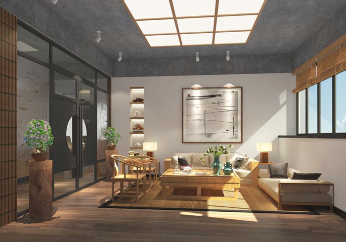 現(xiàn)代中式風(fēng)格辦公室裝修設(shè)計(jì)案例