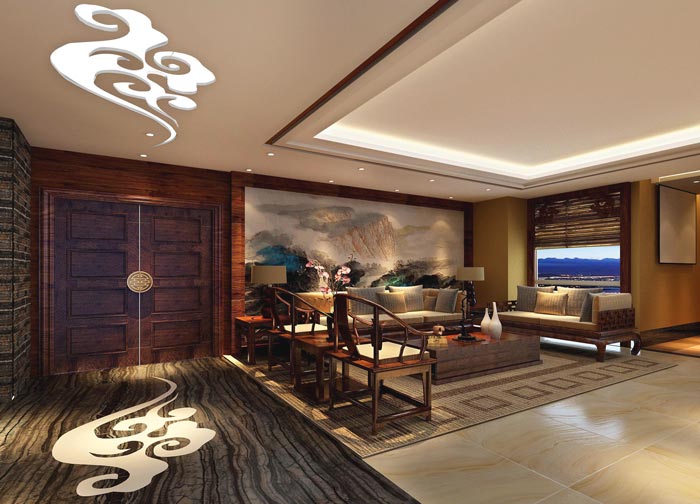 中式風(fēng)格辦事處裝修設(shè)計(jì)案例