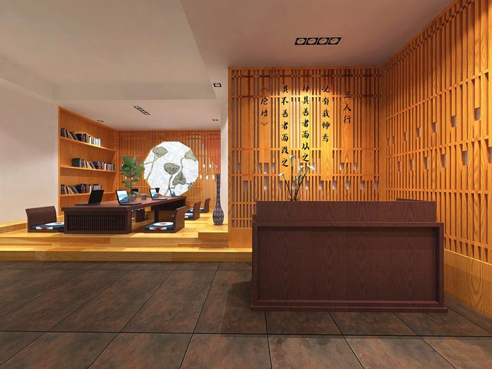 中式租賃托管辦公室裝修設(shè)計(jì)案例