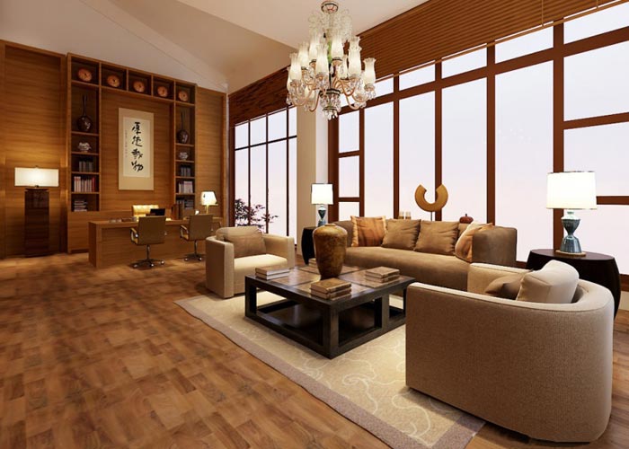 中式簡約風(fēng)格辦公室裝修設(shè)計(jì)案例