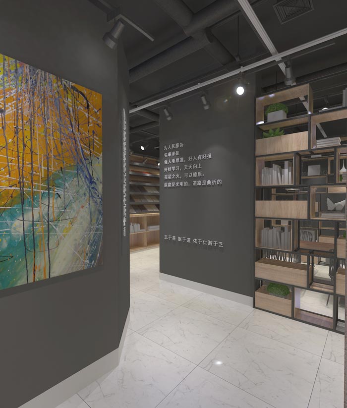 116平方創(chuàng)業(yè)公司辦公室進(jìn)門(mén)區(qū)域裝修設(shè)計(jì)案例效果圖