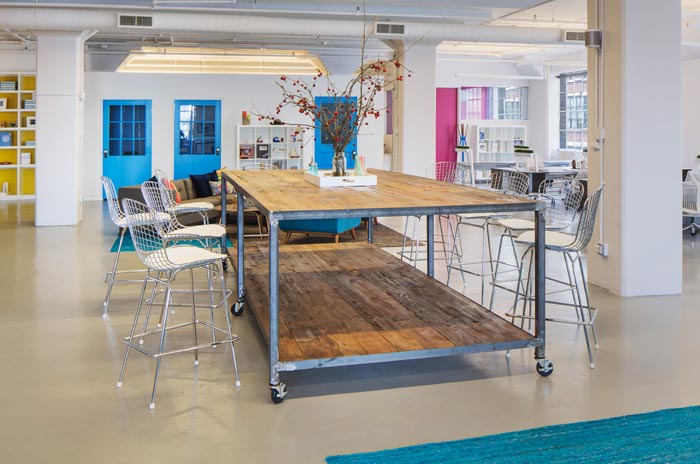 創(chuàng)意營(yíng)銷公司辦公室交流區(qū)域裝修設(shè)計(jì)案例效果圖