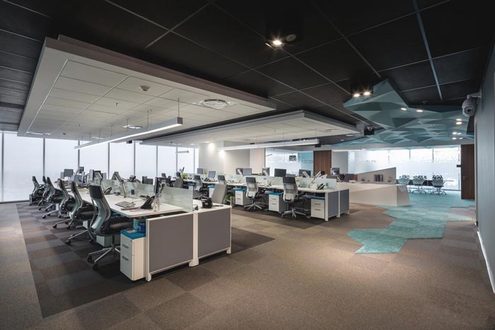 500平方辦公室辦公區(qū)域裝修設(shè)計案例效果圖