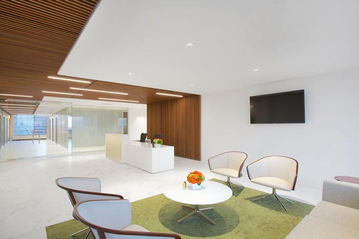 會計師事務(wù)所辦公室前臺裝修設(shè)計實景圖