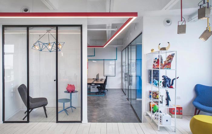 260平方游戲辦公室接待區(qū)域裝修設(shè)計(jì)實(shí)景圖