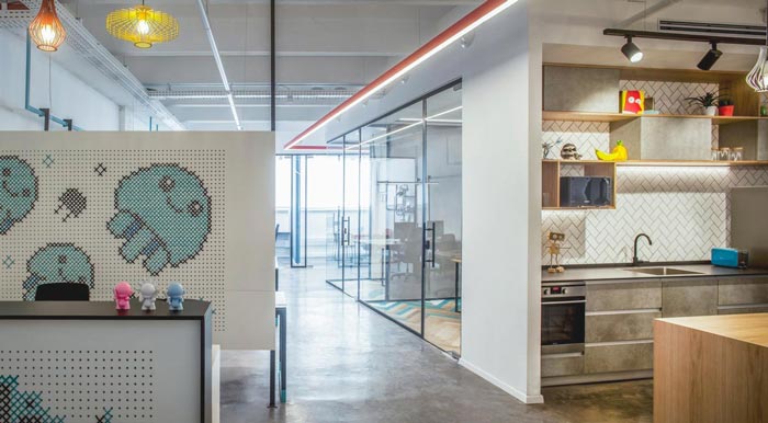 260平方游戲辦公室茶水間裝修設(shè)計(jì)實(shí)景圖