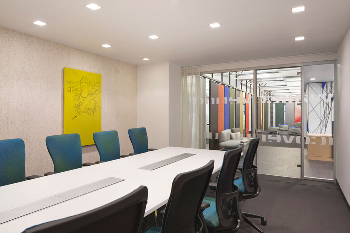 布料公司辦公室會議室裝修設(shè)計(jì)案例效果圖