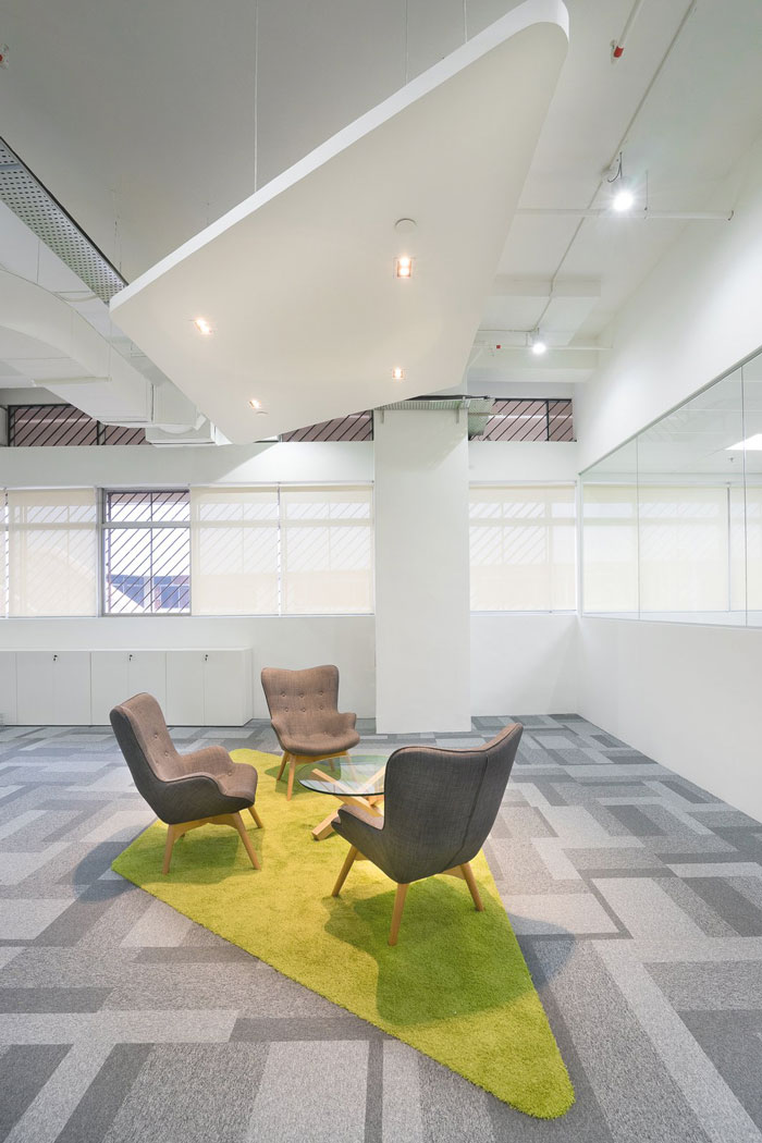 服裝公司辦公室接待區(qū)域裝修設(shè)計(jì)案例效果圖