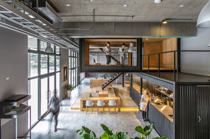 物流公司loft風(fēng)格辦公室裝修設(shè)計(jì)案例