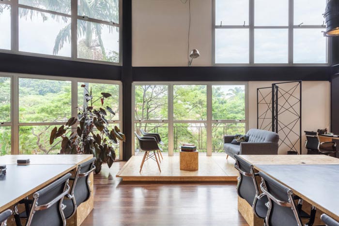 loft風(fēng)格電影公司辦公室洽談區(qū)裝修設(shè)計(jì)案例效果圖