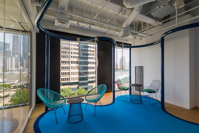 旅游服務(wù)公司辦公室接待區(qū)裝修設(shè)計(jì)案例效果圖