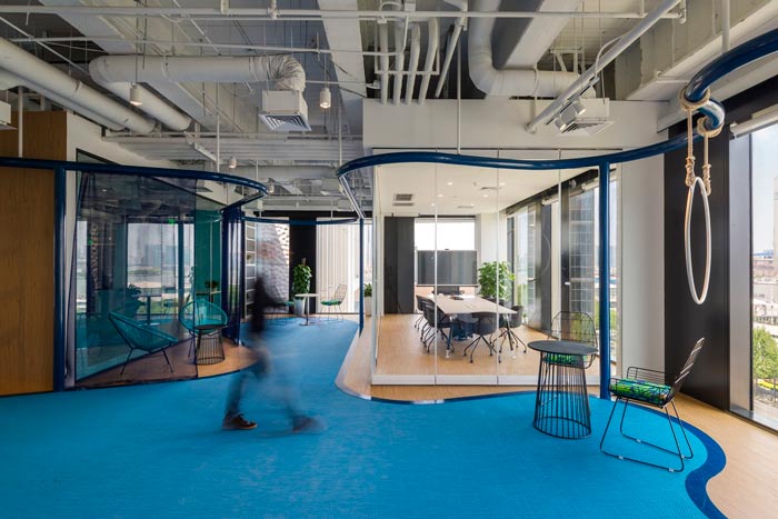 旅游服務(wù)公司辦公室動(dòng)線裝修設(shè)計(jì)案例效果圖