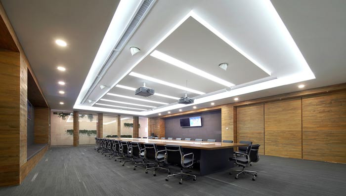 企業(yè)總部辦公室會議室裝修設計效果圖