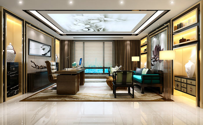 女老板辦公室裝修設(shè)計效果圖