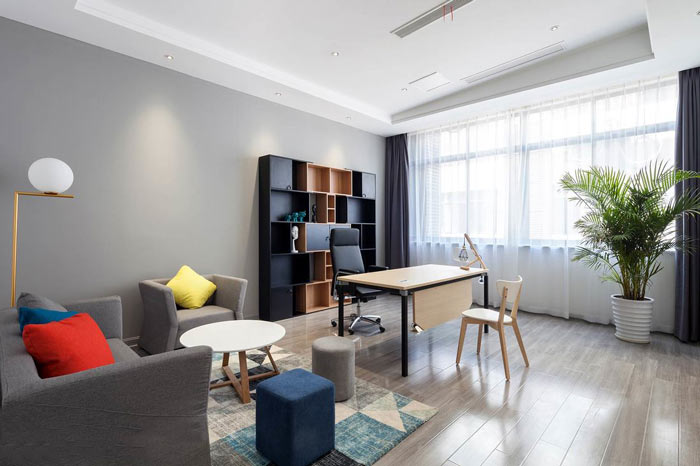 企業(yè)總經(jīng)理辦公室裝修效果圖