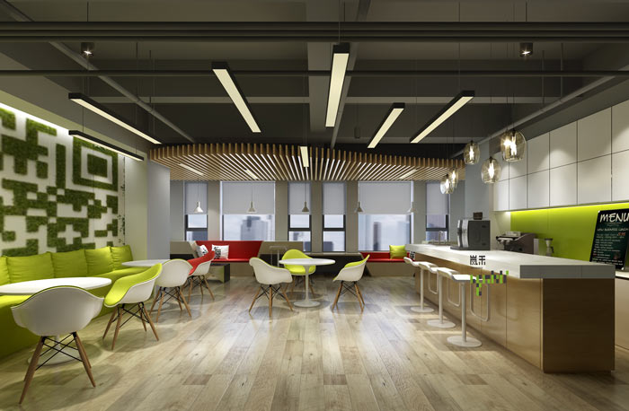 騰訊大浙網(wǎng)辦公室茶水間裝修設(shè)計(jì)案例效果圖