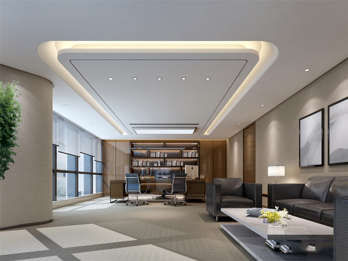 公司經理辦公室裝修設計效果圖