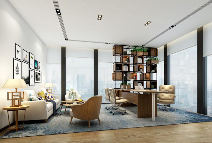 公司經理辦公室裝修設計效果圖