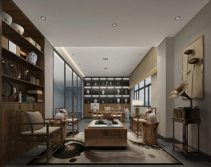 公司經理辦公室裝修設計效果圖