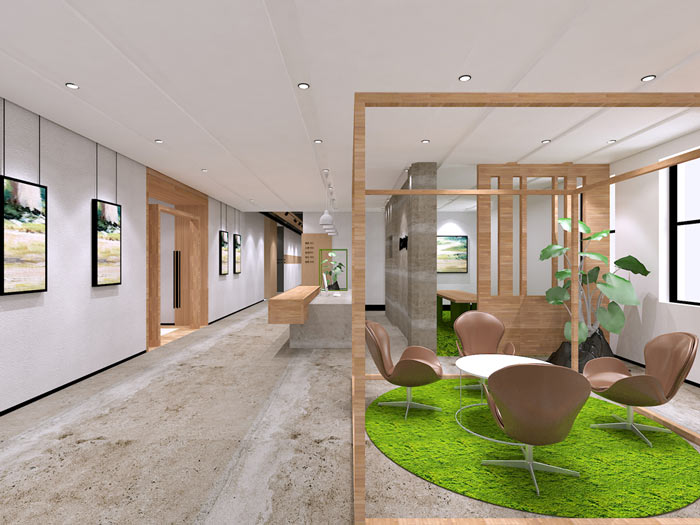 童裝公司辦公室裝修設(shè)計(jì)效果圖