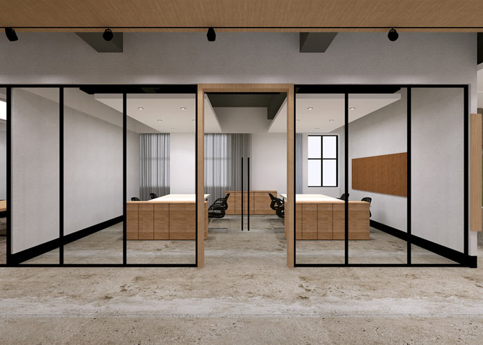 童裝公司辦公室辦公區(qū)裝修設(shè)計效果圖