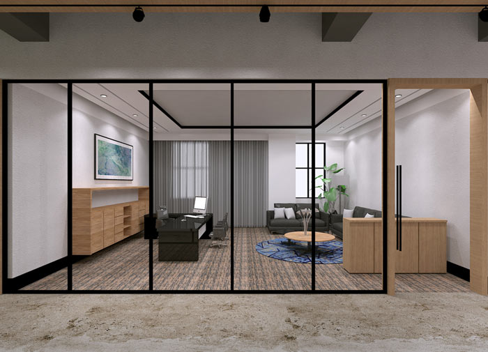 童裝公司經(jīng)理辦公室裝修設(shè)計效果圖