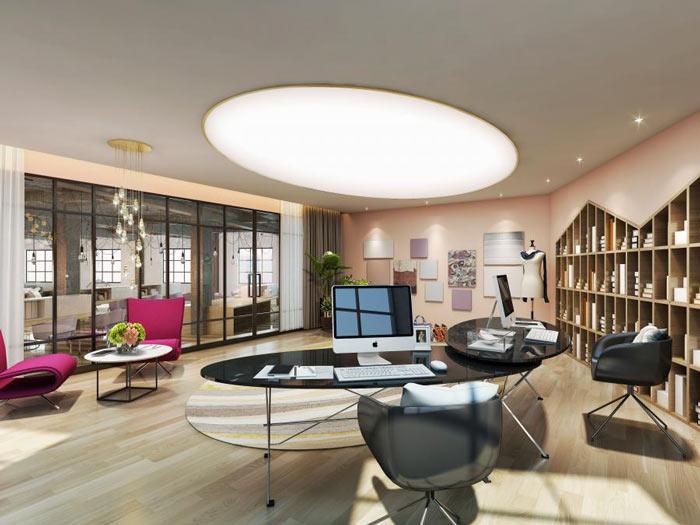 女裝公司經(jīng)理辦公室裝修設(shè)計效果圖