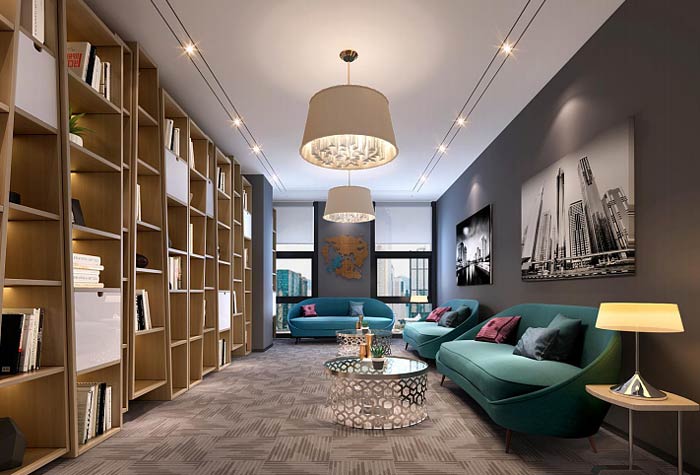 光電科技公司辦公室裝修設計效果圖