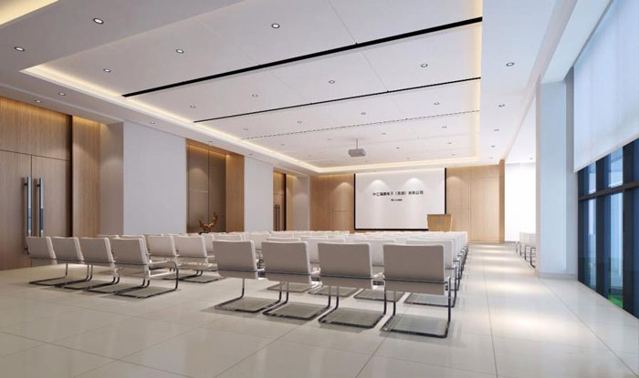 杭州濱江區(qū)長河街道辦公室培訓(xùn)室裝修設(shè)計效果圖