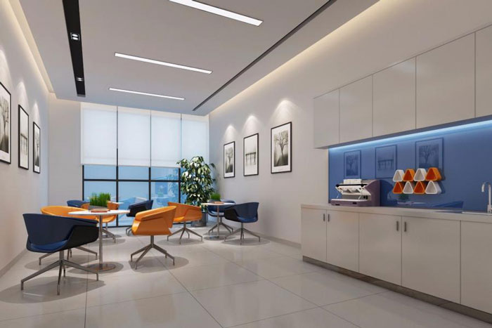 杭州濱江區(qū)長河街道辦公室茶水間裝修設(shè)計效果圖