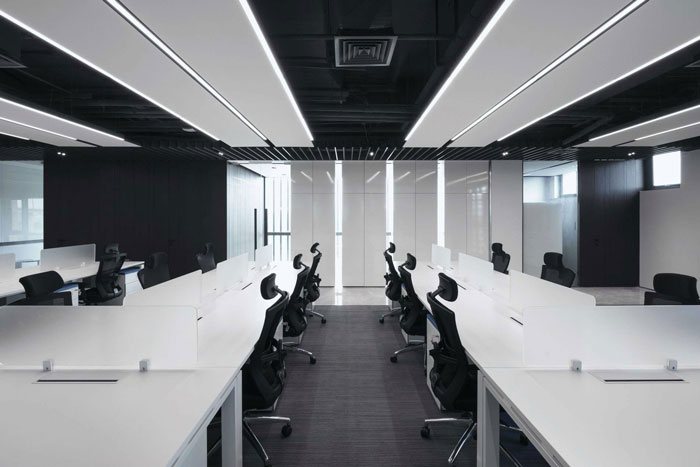 總部大樓辦公室辦公區(qū)裝修設(shè)計效果圖