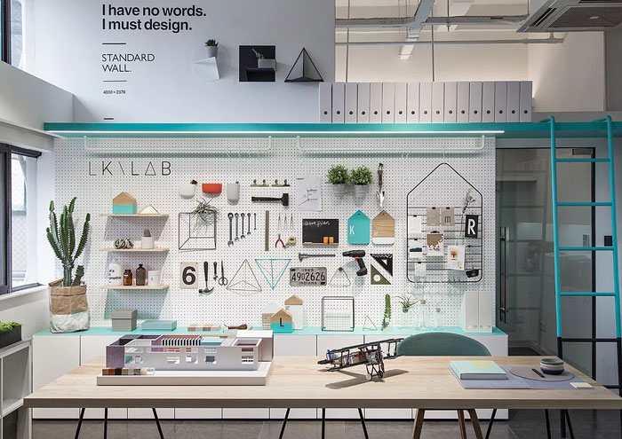 長(zhǎng)方形辦公室手工區(qū)裝修效果圖