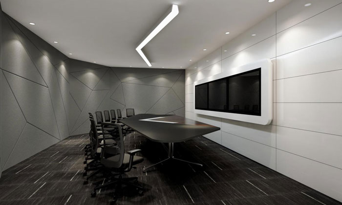 貿(mào)易公司辦公室會議室裝修設計效果圖