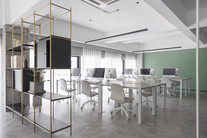 家居公司辦公室辦公區(qū)裝修設(shè)計效果圖