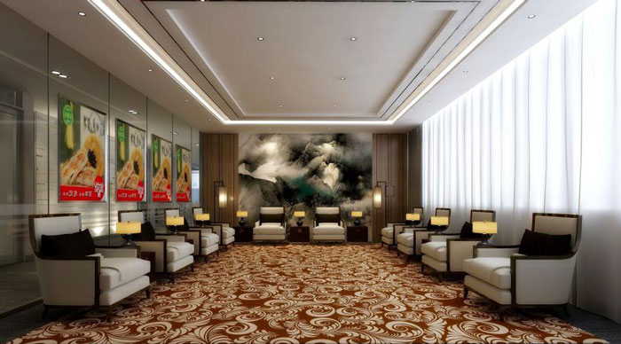 國際貿(mào)易公司辦公室接待室裝修設計效果圖