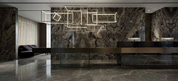 投資公司辦公室前臺裝修設(shè)計(jì)效果圖