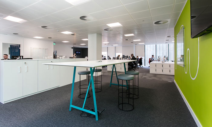 600平方辦公室辦公交流區(qū)裝修設(shè)計(jì)效果圖