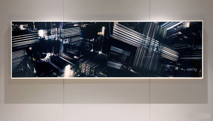 金融控股集團(tuán)辦公室墻體壁畫(huà)裝修設(shè)計(jì)效果圖