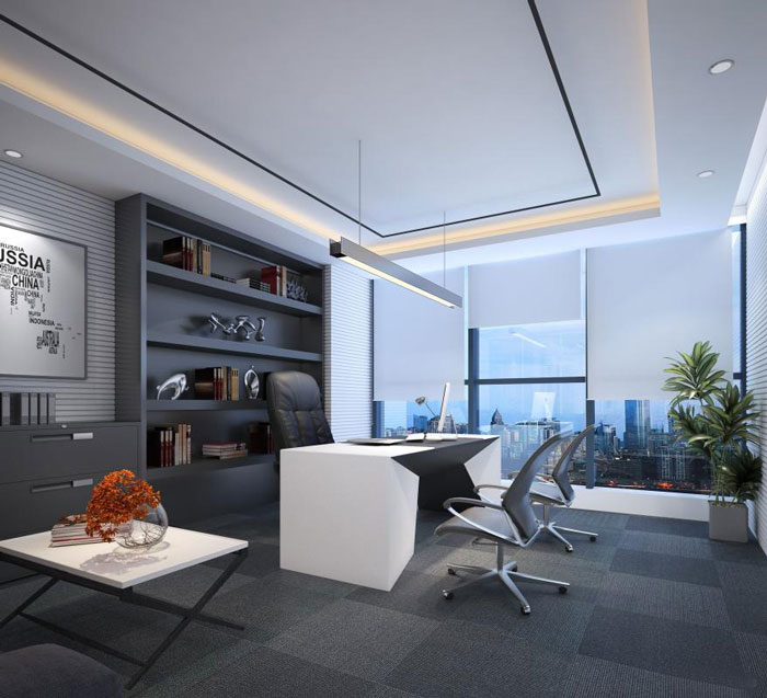 能源集團(tuán)公司總經(jīng)理辦公室裝修設(shè)計(jì)效果圖