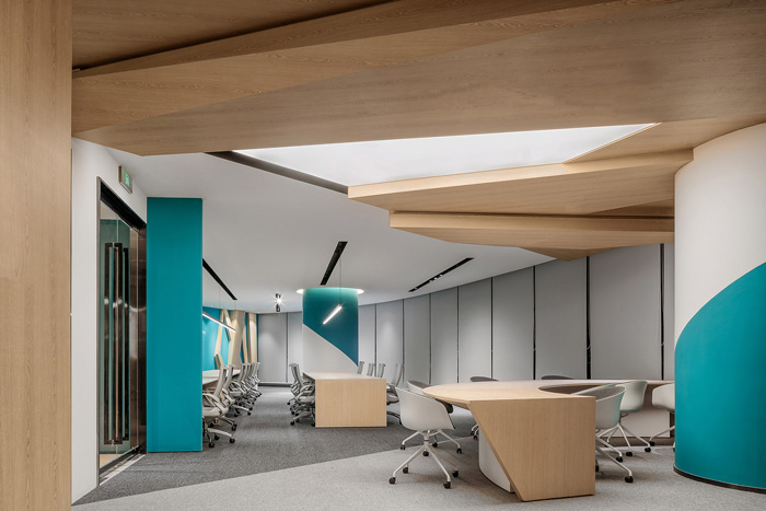 科技辦公室辦公區(qū)裝修設(shè)計效果圖