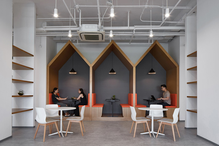 辦公大樓交流區(qū)裝修設(shè)計效果圖