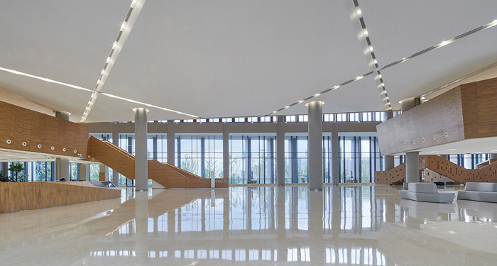 辦公樓入口大堂裝修設(shè)計(jì)效果圖