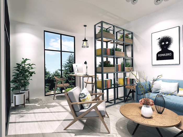 集裝箱辦公室休息區(qū)裝修設計效果圖