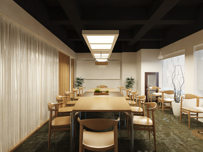 創(chuàng)業(yè)園辦公室會(huì)議室裝修設(shè)計(jì)效果圖